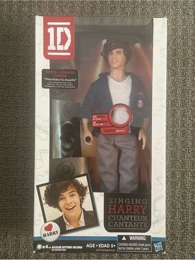 One Direction Harry Styles Singing Harry 12" Doll 1D Hasbro 2011 NEW IN BOX 2012